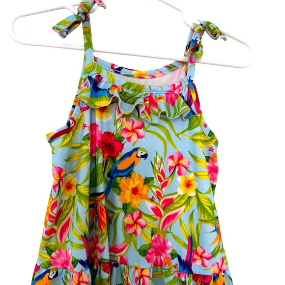 Tommy Bahama Tropical Hawaii Dress Sleeveless Flowy Soft Sleeveless Girls 3T - Picture 2 of 8